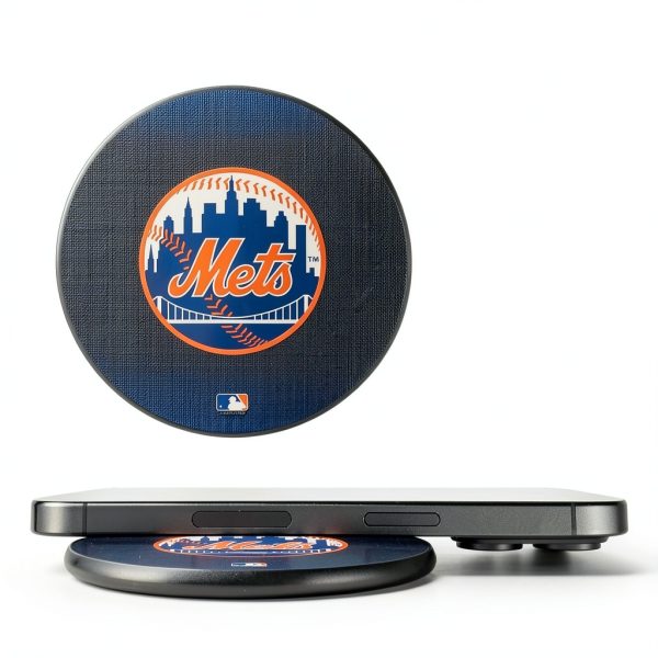 Keyscaper New York Mets Linen Wireless Charger 10W Qi-0