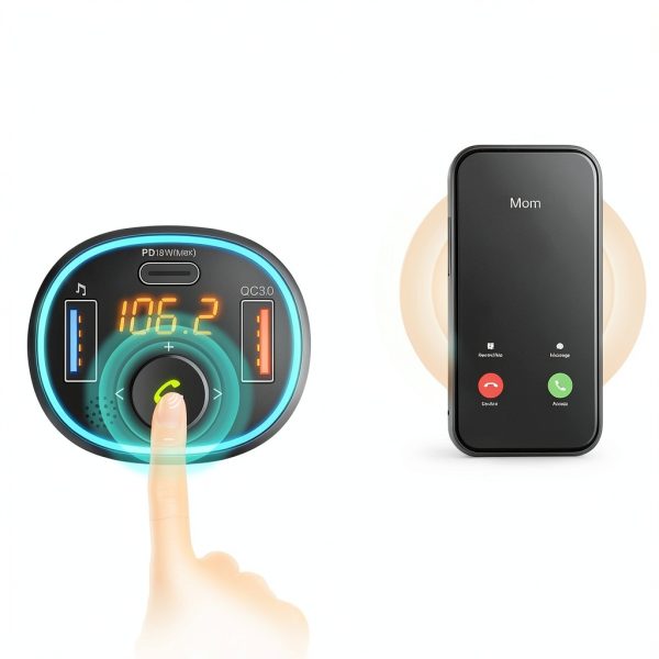 Rexing FM3 Bluetooth FM Transmitter Car Audio Streaming-6