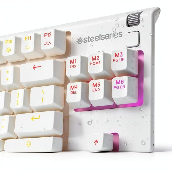 SteelSeries Apex 3 TKL Wired Gaming Keyboard Whisper Quiet-4