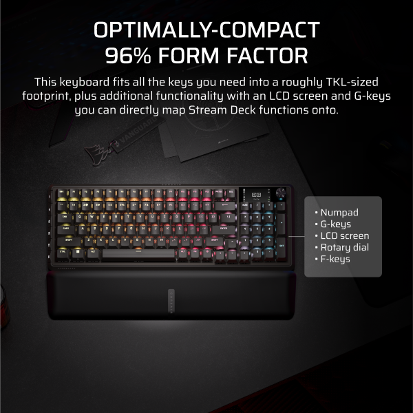 CORSAIR VANGUARD 96 Wireless Mechanical Gaming Keyboard-3