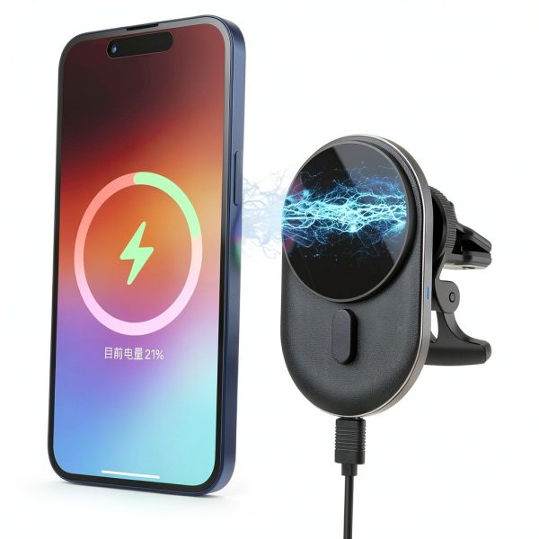 RadioShack Magnetic Wireless Car Charger Fast Charging-1