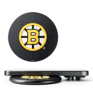 Boston Bruins Linen Wireless Charger Keyscaper 10W Qi-0