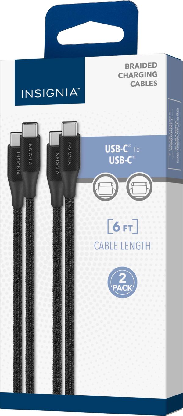 Insignia USB-C to USB-C Braided Charge and Sync Cable 2-Pack-13