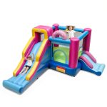 Doughnut Bounce House Inflatable Castle Slides Basketball-0