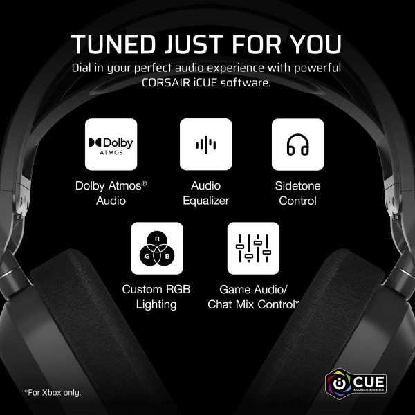CORSAIR HS80 MAX Wireless Gaming Headset Xbox PC PS5-6