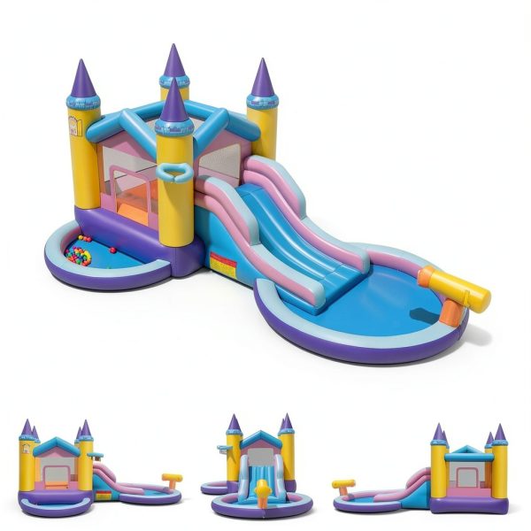Princess Castle Inflatable Water Park Oxford Cloth Kids-2