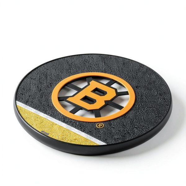 Boston Bruins Stripe Wireless Charger for Fans Accessory-1