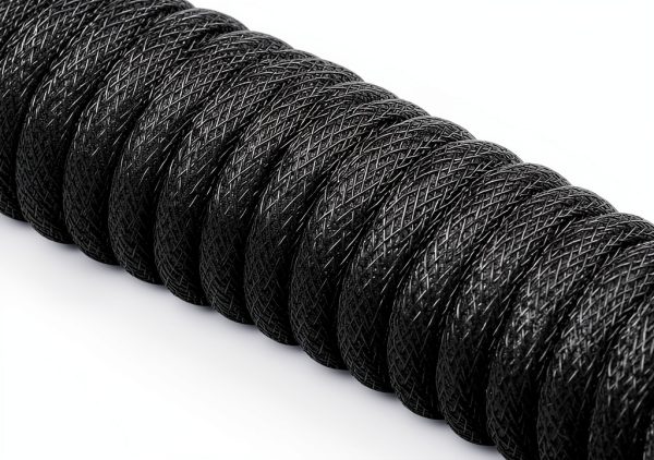 Drop Coiled Keyboard Cables Monochrome Design Durable-4