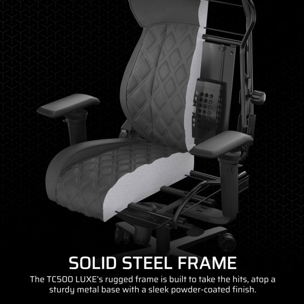 Corsair TC500 LUXE Gaming Chair Frost Fabric Ergonomic-6