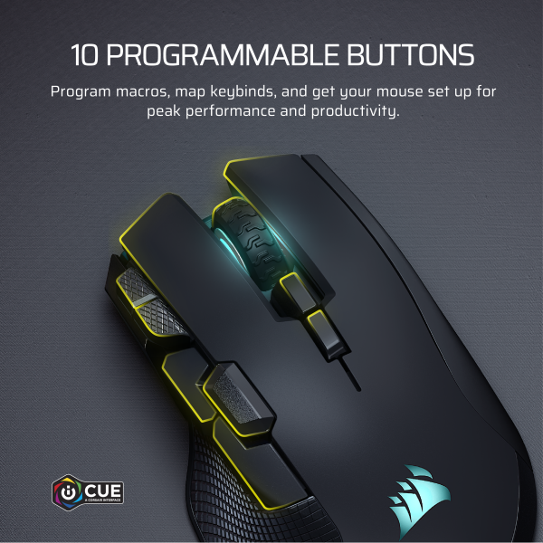 Corsair Ironclaw Wireless SE Gaming Mouse FPS MOBA MMO-5