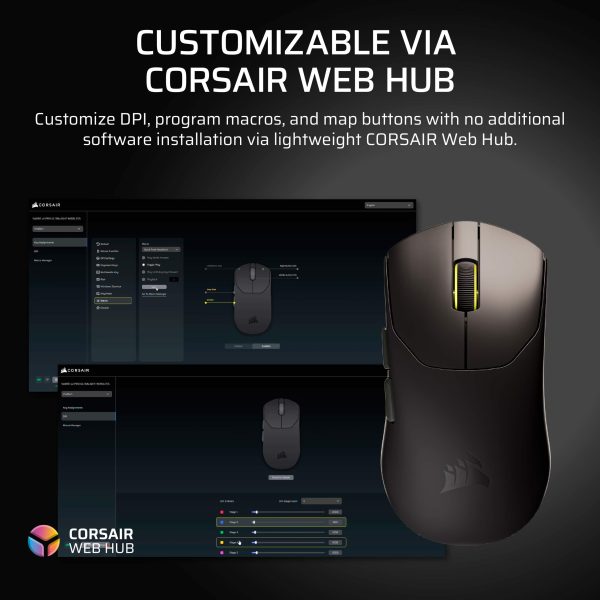 CORSAIR Sabre V2 Pro Wireless FPS Gaming Mouse Black-6