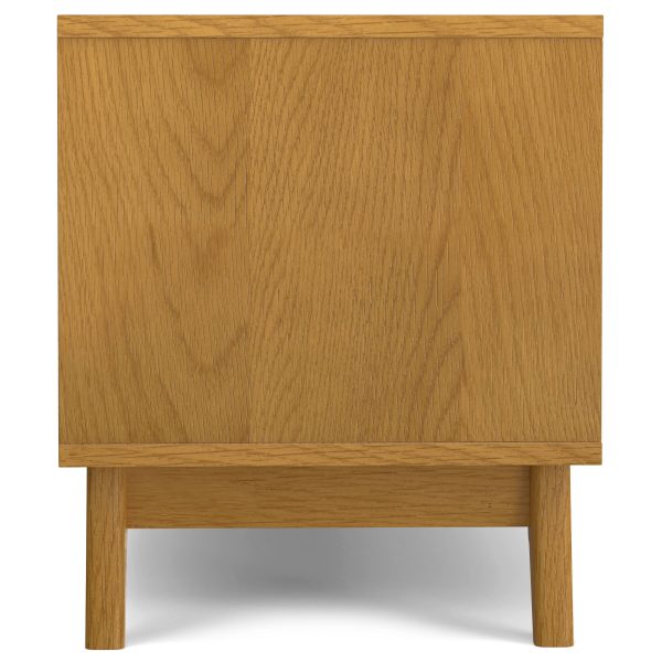 Lennon TV Stand Oak Veneer Mid Century Modern Storage-4