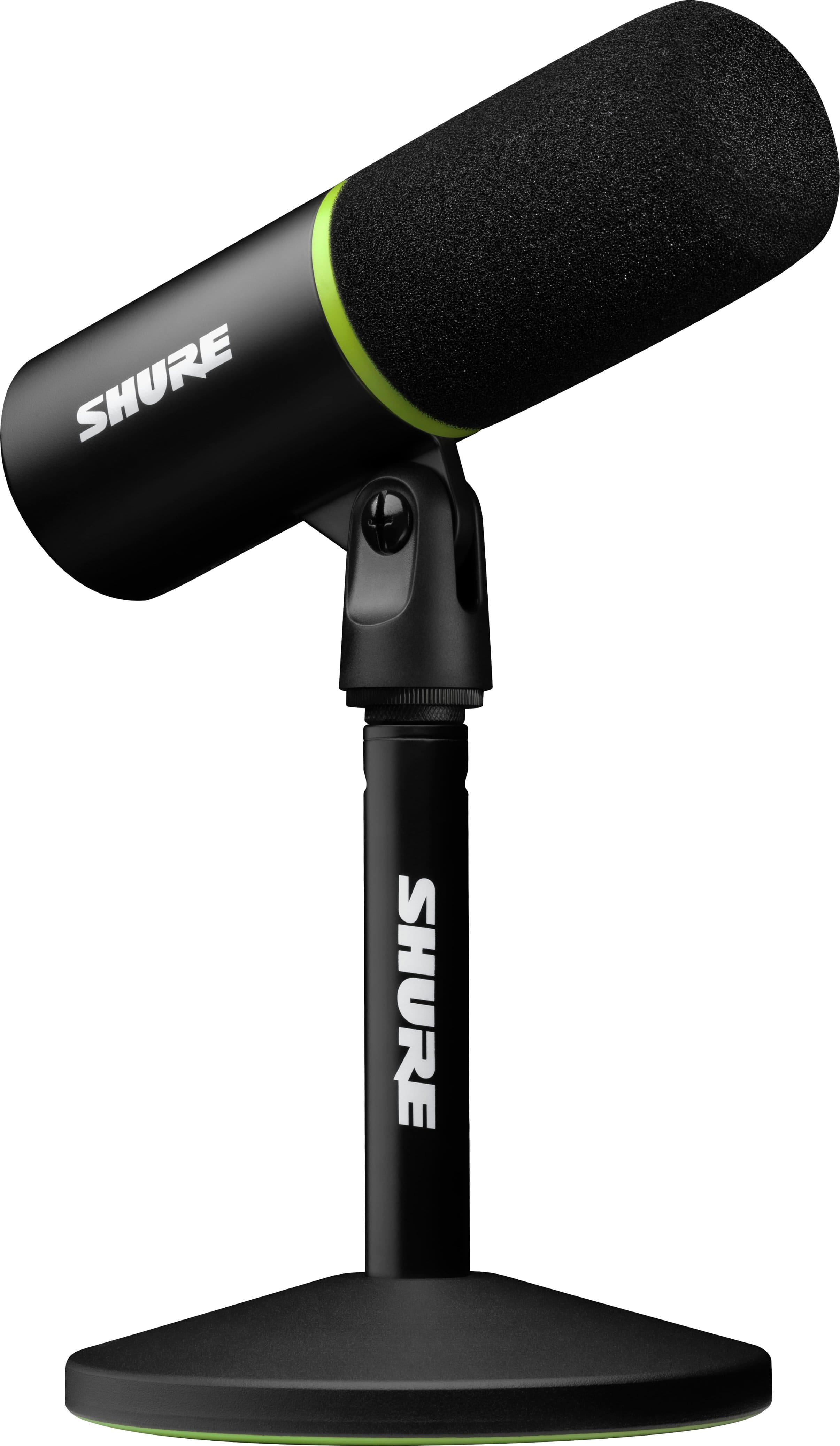 Shure MV6 USB Gaming Microphone on a streaming desk setup