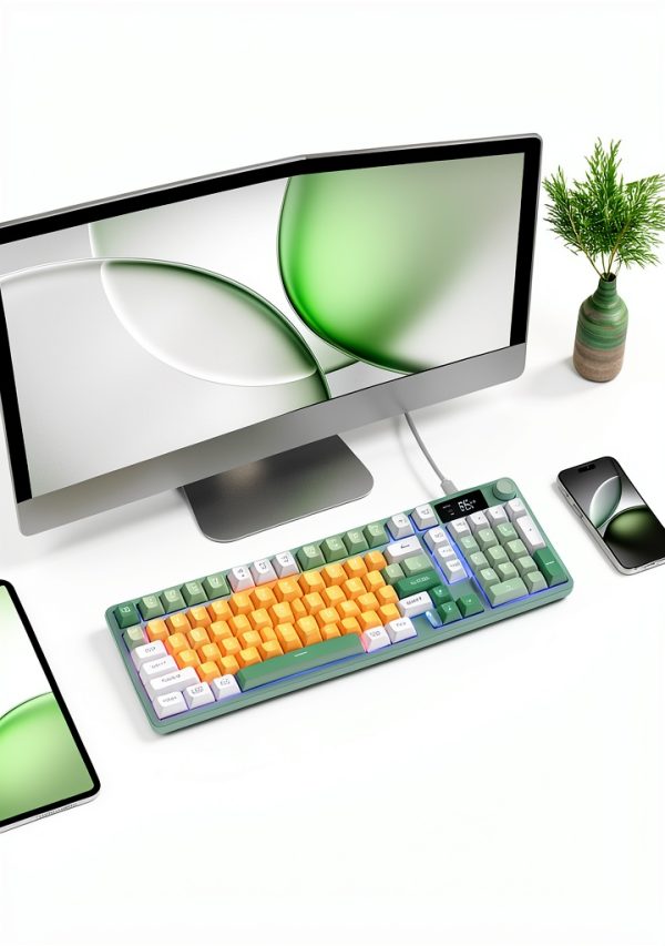 Womier DK98 PRO Wireless Gaming Keyboard Creamy Membrane RGB-7