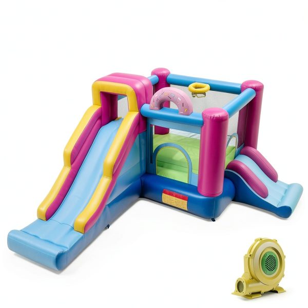 Doughnut Bounce House Inflatable Castle Kids Play Area-9