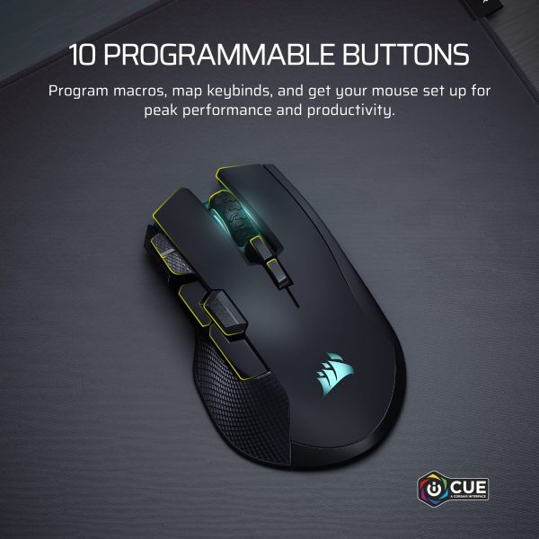 Corsair Ironclaw Wireless SE Gaming Mouse FPS MOBA MMO-3