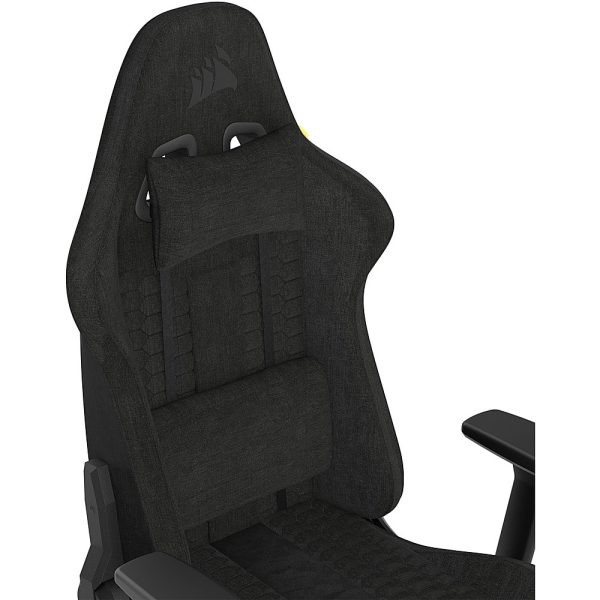 CORSAIR TC100 Fabric Gaming Chair Black Ergonomic Adjustable-8