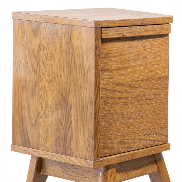 Lennon TV Stand Oak Veneer Mid Century Modern Storage-6