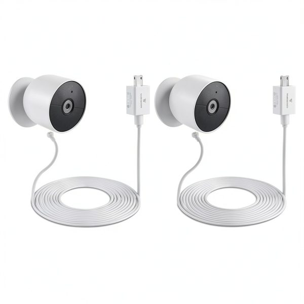Wasserstein Nest Cam Power Cable 26ft Continuous Charge-0