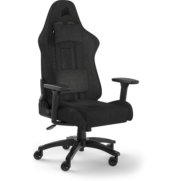CORSAIR TC100 Fabric Gaming Chair Black Ergonomic Adjustable-4
