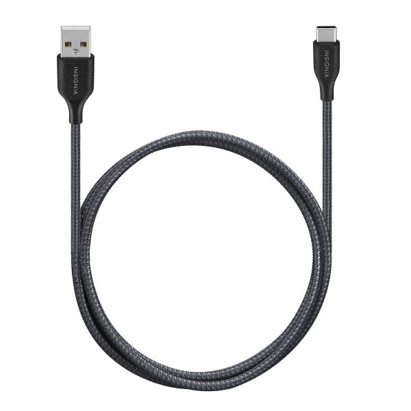 Insignia USB-C to USB-A Cable 4 ft Braided Durable-8