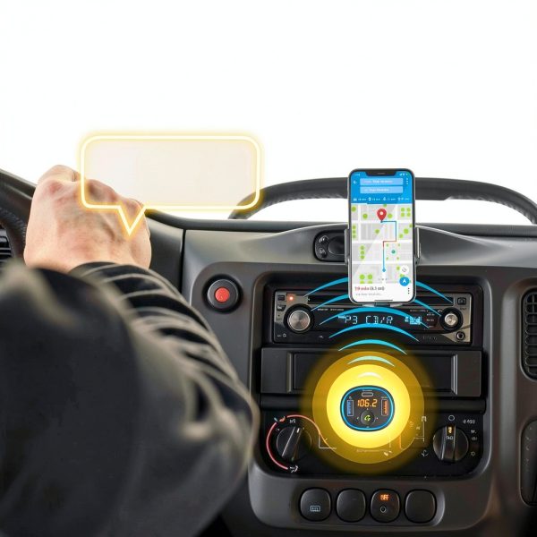 Rexing FM3 Bluetooth FM Transmitter Car Audio Streaming-8