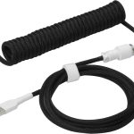 Drop Coiled Keyboard Cables Monochrome Design Durable-0