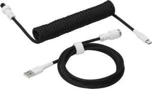Drop Coiled Keyboard Cables Monochrome Design Durable-0