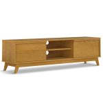 Lennon TV Stand Oak Veneer Mid Century Modern Storage-0