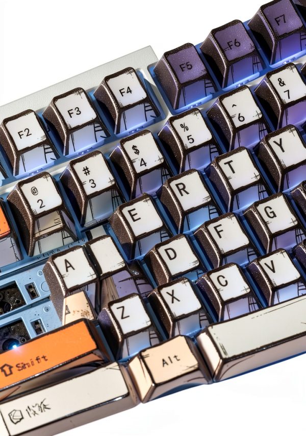 Retro Anime Keycaps 134 Keys Japanese Manga Shine Through-5