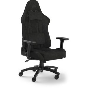 CORSAIR TC100 Fabric Gaming Chair Black Ergonomic Adjustable-0