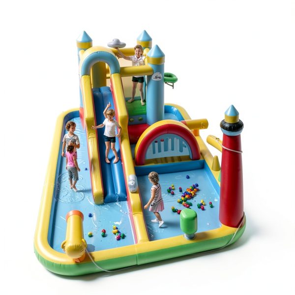 Inflatable Water Slide Bounce House Kids Outdoor Play-3