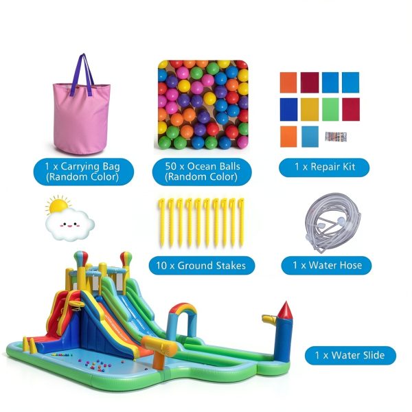 Inflatable Water Park Bouncy Castle Slides Sports Center-9