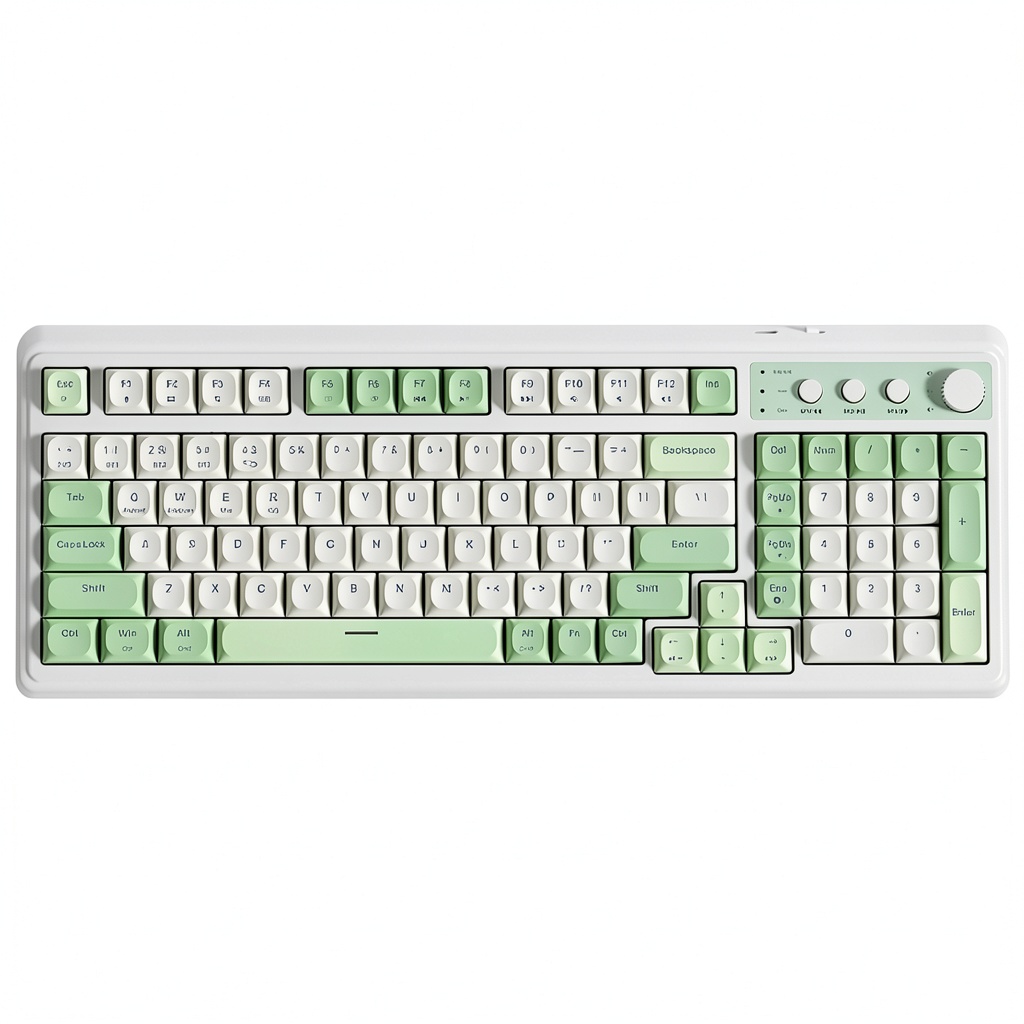 AULA S99 keyboard showing RGB lighting and compact layout on a desk