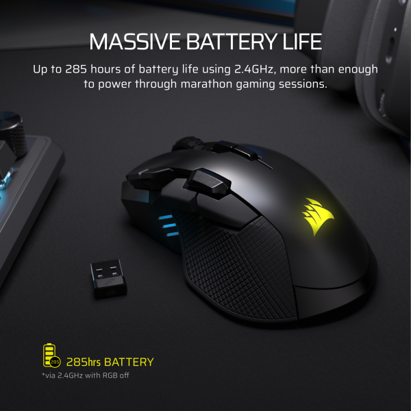 Corsair Ironclaw Wireless SE Gaming Mouse FPS MOBA MMO-6