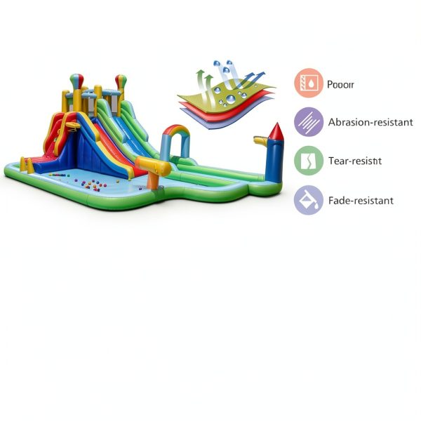 Inflatable Water Park Bouncy Castle Slides Sports Center-6