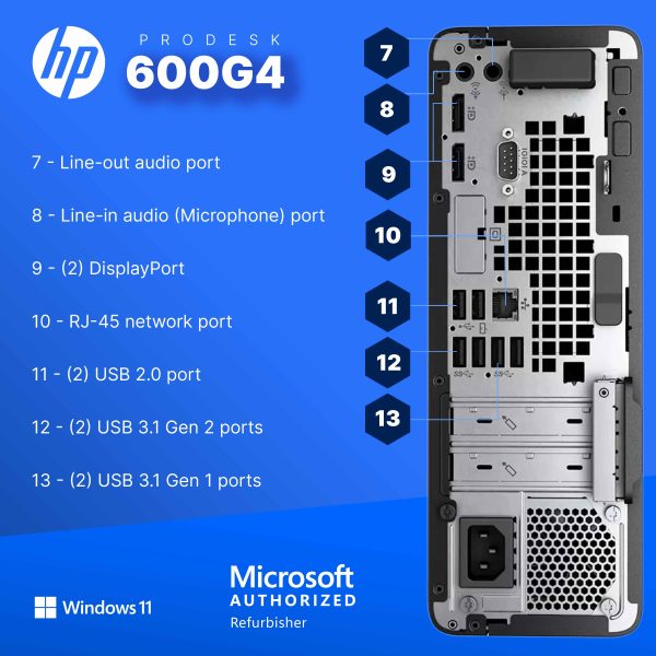 HP ProDesk 600G4 Desktop Intel i5 NVIDIA GT 1030 16GB RAM-2