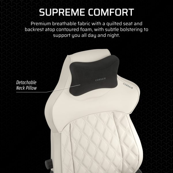 Corsair TC500 LUXE Gaming Chair Frost Fabric Ergonomic-3