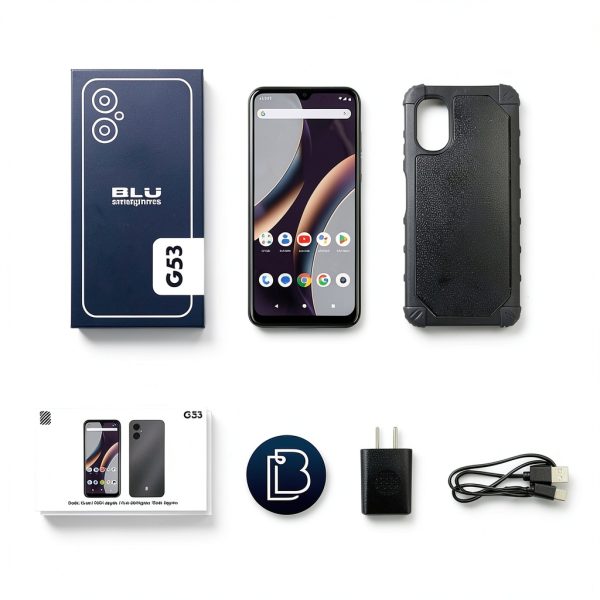BLU G53 Unlocked Smartphone 64GB Black Android 13-6