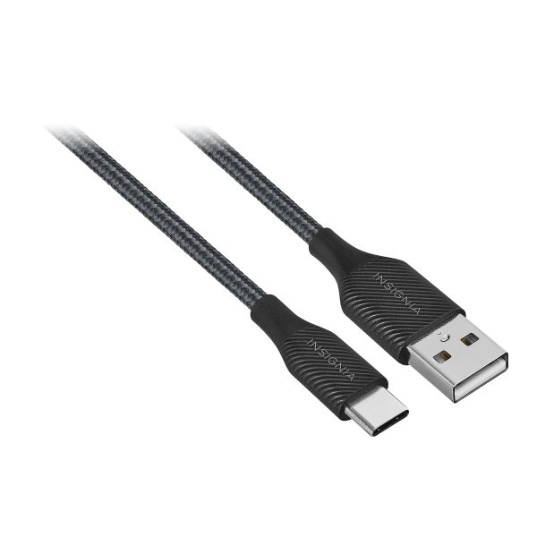 Insignia USB-C to USB-A Cable 4 ft Braided Durable-7