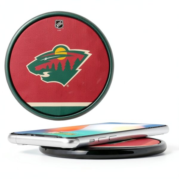 Minnesota Wild Stripe Wireless Charger Fan Accessory-0