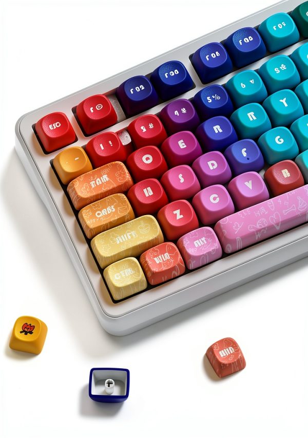 Dye Sublimation Keycaps 131 Keys Set Mechanical Keyboard-0