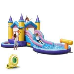 Princess Castle Inflatable Water Park Oxford Cloth Kids Play-0