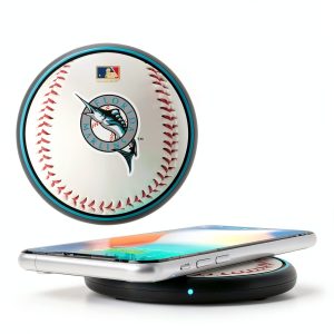 Miami Marlins Wireless Charger Keyscaper Plastic USB Port-0