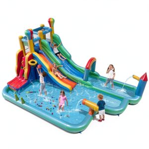Inflatable Water Park Bouncy Castle Slides Sports Center-0