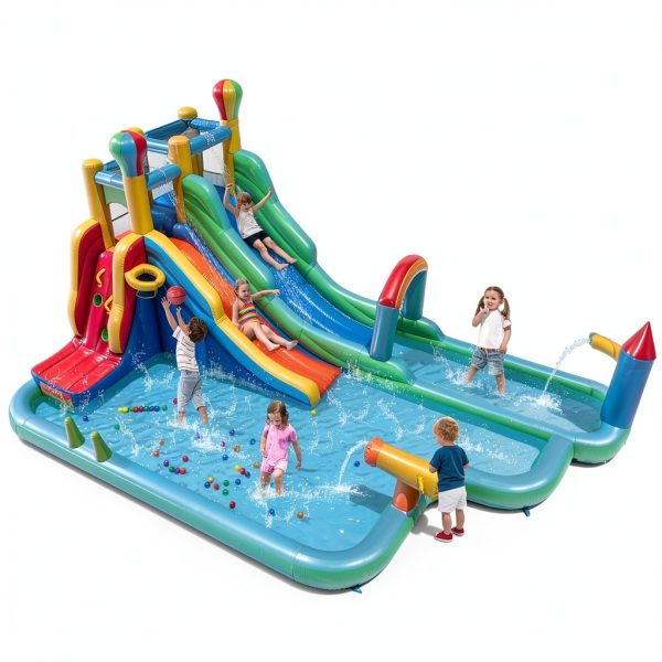 Inflatable Water Park Bouncy Castle Slides Sports Center-0