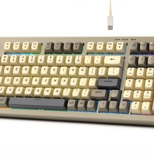 Womier DK98 Retro Gaming Keyboard Membrane RGB Backlight-0