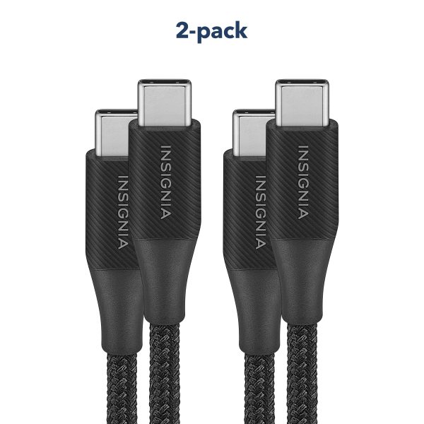 Insignia USB-C to USB-C Braided Charge and Sync Cable 2-Pack-8