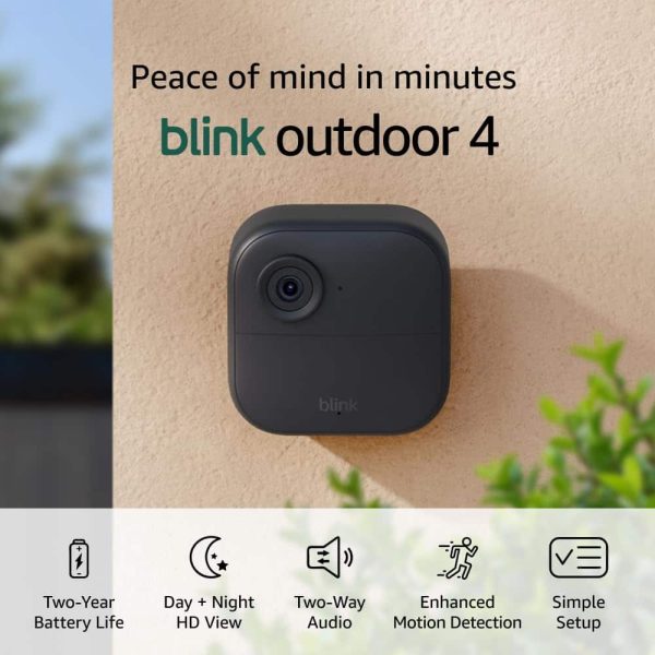 Blink Outdoor 4 Wireless Security Camera 1080p HD Two Year-1