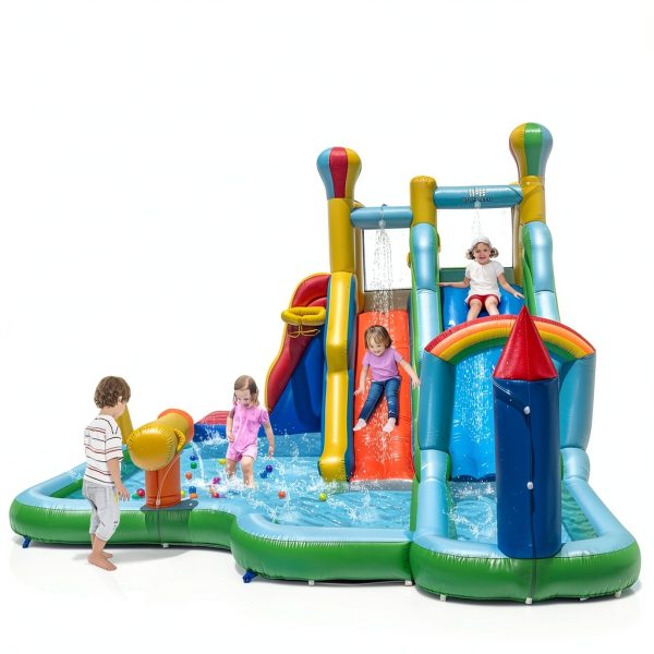 Inflatable Water Park Bouncy Castle Slides Sports Center-4